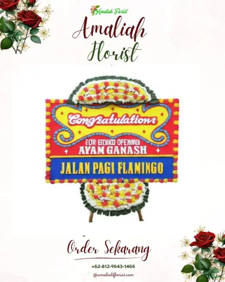 Sewa Papan Bunga Maniis